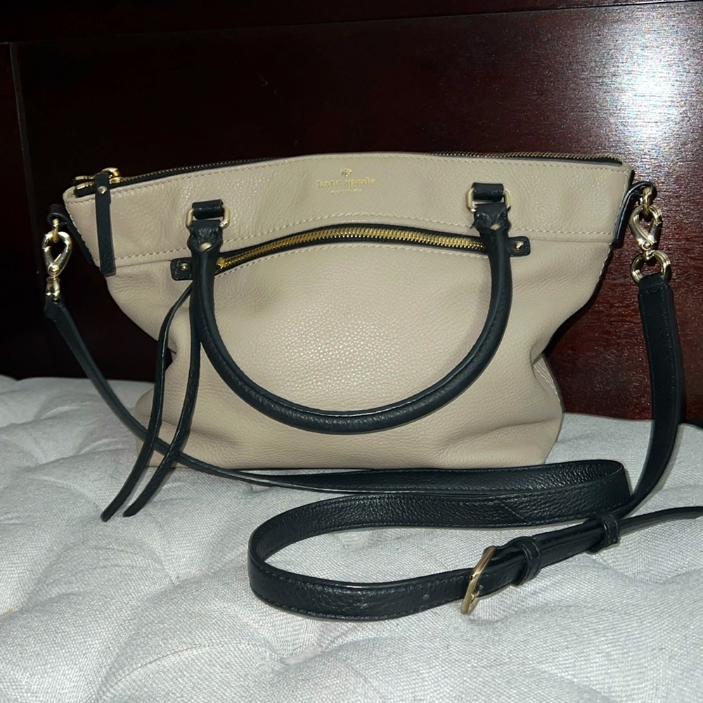Kate spade black and beige bag
